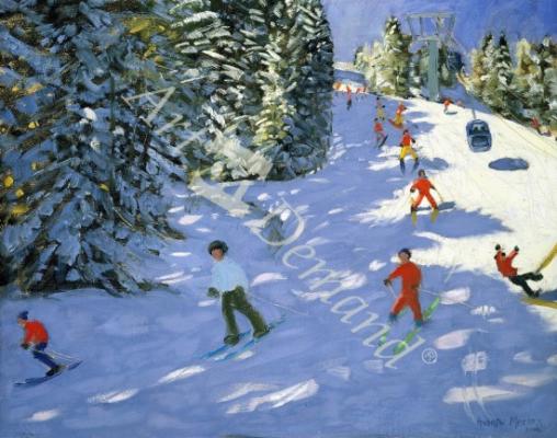 láminas y lienzos de Gondola, Austrian Alps, 2004 (oil on canvas)