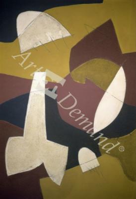 láminas y lienzos de Sleeping Madonna, 1997 (acrylic and sand on wood)