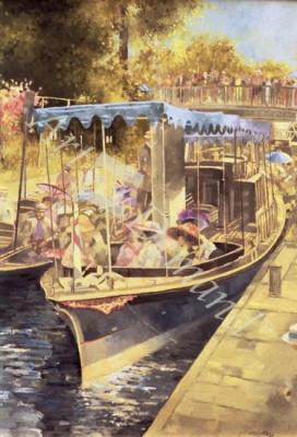 láminas y lienzos de Boulter s Lock, 1990 (oil on canvas)