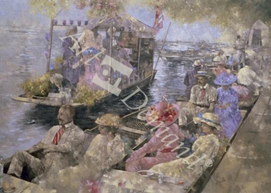 láminas y lienzos de Henley Regatta, 1992 (oil on canvas)