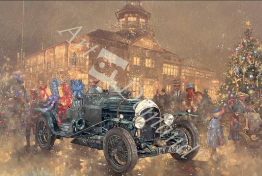 láminas y lienzos de Christmas Party at Brooklands (oil on canvas)
