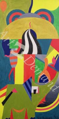 láminas y lienzos de  A Day at the Zoo, 1992 (acrylic on canvas)
