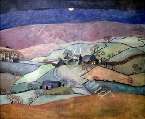 láminas y lienzos de  Yorkshire Moon, 1992 (acrylic and oil)