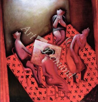 láminas y lienzos de  No De il on the Sabbath, 2001 (oil on board)