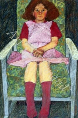 láminas y lienzos de  Girl in a Rocking Chair (pastel)