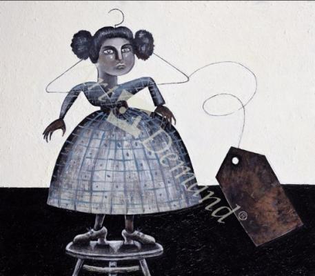 láminas y lienzos de  Recognition, 1996 (oil on board)
