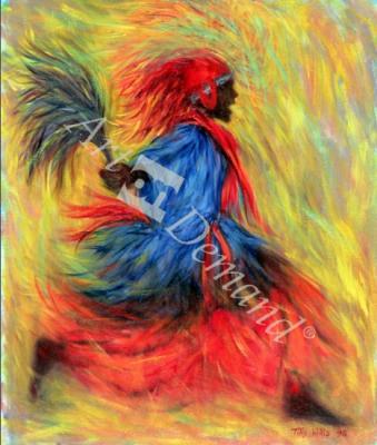 láminas y lienzos de  The Dancer, 1998 (oil on canvas)