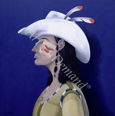láminas y lienzos de  Native Americans Series, No. 6, 1998 (oil on canvas)