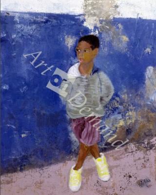 láminas y lienzos de  New Trainers, Havana, Cuba (oil on canvas)
