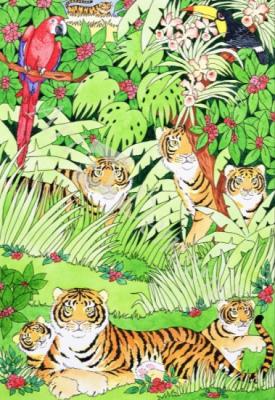láminas y lienzos de  Tiger Jungle