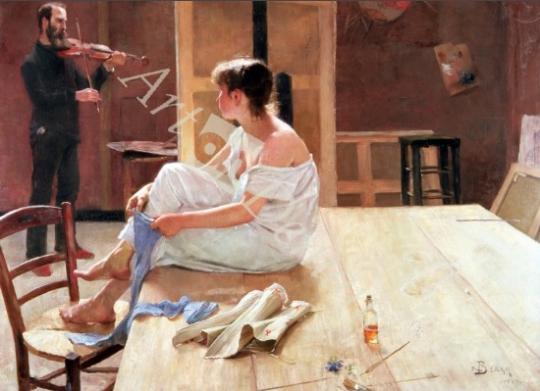 láminas y lienzos de  After the Pose, 1884 (oil on canvas)