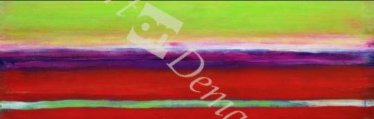 láminas y lienzos de  Zanja, 2000 (oil and shellac on gesso on wood panel)