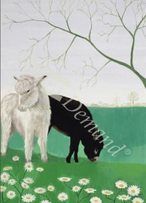 láminas y lienzos de  Donkeys and Daisies