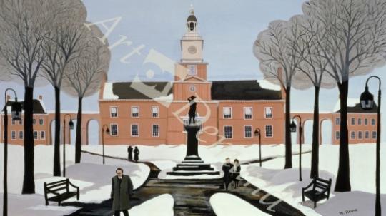 láminas y lienzos de  Philadelphia in the Snow
