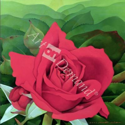 láminas y lienzos de  The Rose, 2003 (oil on canvas)