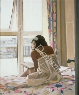 láminas y lienzos de  Sunday Morning - Newlyn, 1998 (oil on board)