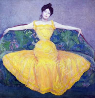 láminas y lienzos de  Lady in a Yellow Dress, 1899