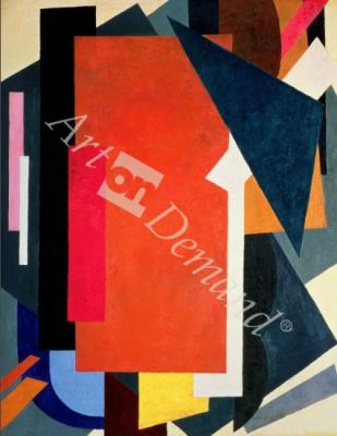 láminas y lienzos de  Painterly Architectonics, 1916-17