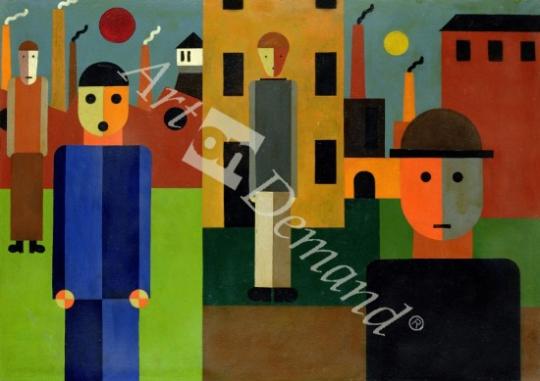 láminas y lienzos de  Factories, 1926 (oil on card)