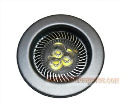ojo de buey+led  3w(a elegir entre blanco, oro o cromo mate)