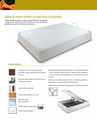 canape abatible lacado