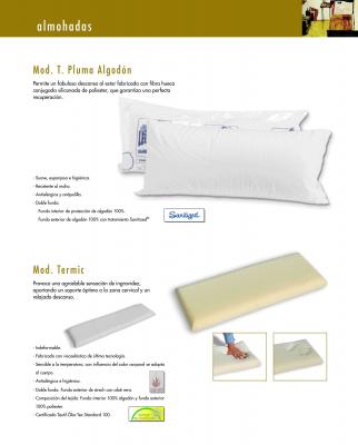 almohada termic y tacto pluma