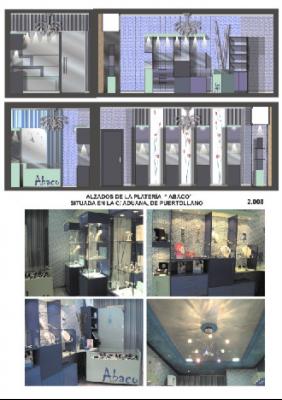 Diseño e interior de la plateria ABACO