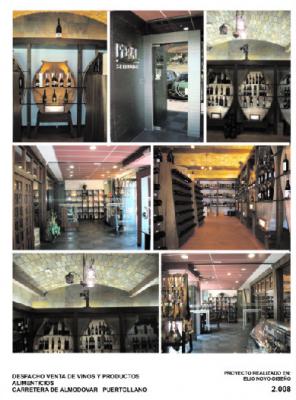 Interiores de CEBADA y VID, delicatessen