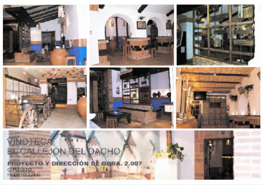 Interiores vinoteca El CALLEJON del DACHO
