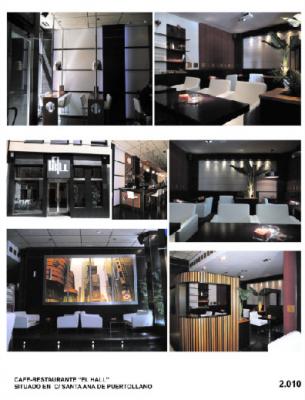 Interiores de la cafetería tapería EL HALL
