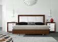 dormitorio en madera y tapizado