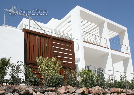 Biombo de madera para vivienda