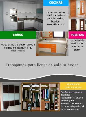 Muebles de baño, cocina, puertas y armarios empotrados,