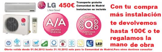 aire acondicionado lg