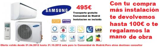 aire acondicionado samsung barato