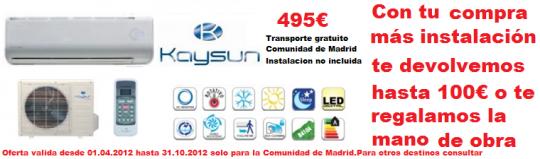 aire acondicionado inverter kaysun
