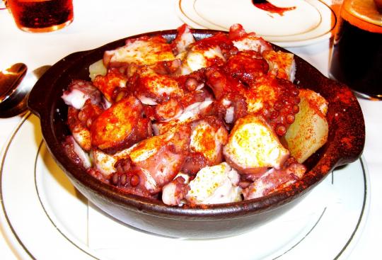 Presentación de Pulpo a la Gallega