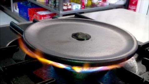 Plato Vulcano apto fuego directo, excelentes para uso profesional y carnes a la piedrara u