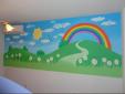 murales maravillosos pintados a mano alzada