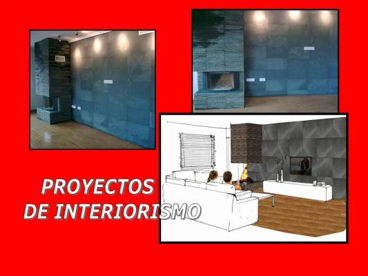 reforma y chimenea en vivienda