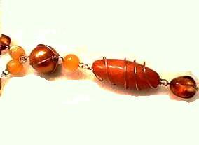 Colgante color ambar y miel