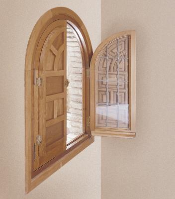 Ventana en madera. Ebanisteria Arenas