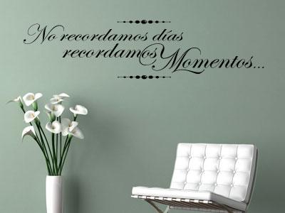 frases en pegatinas decorativas