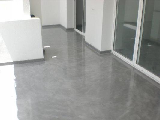 microcemento plata acabado en brillo