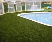 instalación hecha en la piscina cubierta de un camping en Guardamar