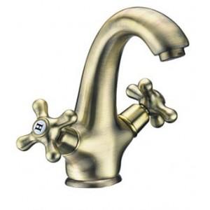 grifo de lavabo clasico bronce