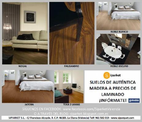 Parquet de Madera a precio de Laminado