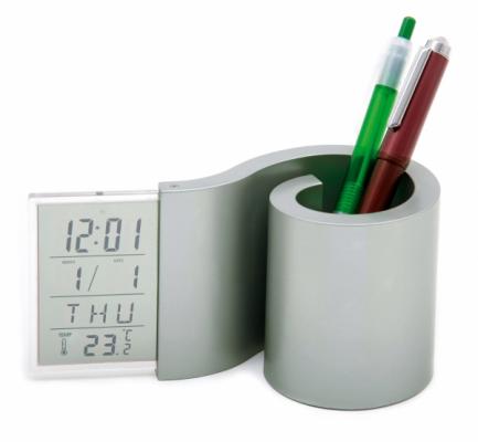 PORTALÁPICES CON RELOJ