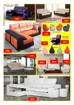 OFERTA SOFAS Y POUFS