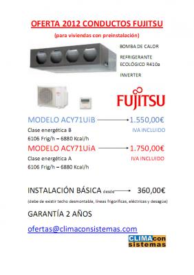 Ofertas Conductos Fujitsu 2012